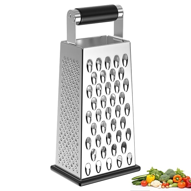 Rallador de caja de cuatro caras de acero inoxidable WinGluge LGA025