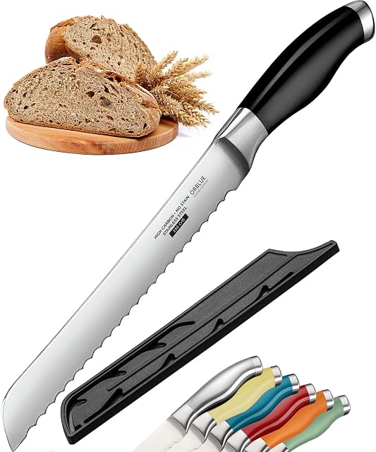 Cuchillo de pan dentado de acero inoxidable Orblue
