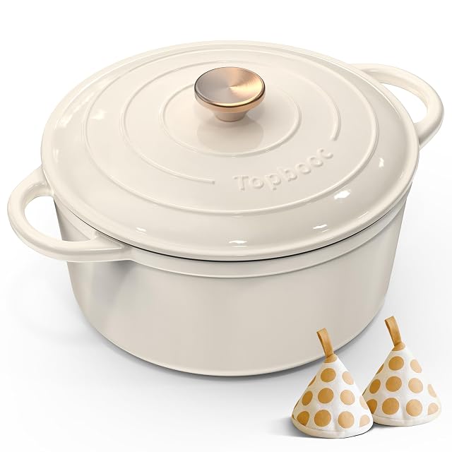 Cocotte de hierro fundido esmaltado Topbooc de 26 cm y 5 litros