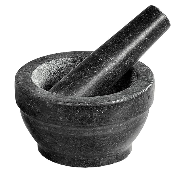Mortero de granito con mano Kesper 71501 de 16 cm