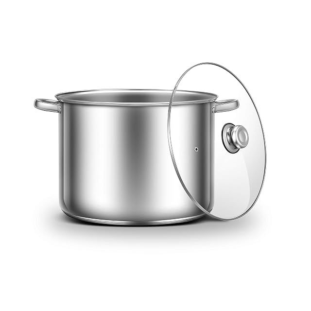 Olla alta de acero inoxidable Ribelli 500576 de 32 cm y 20 litros