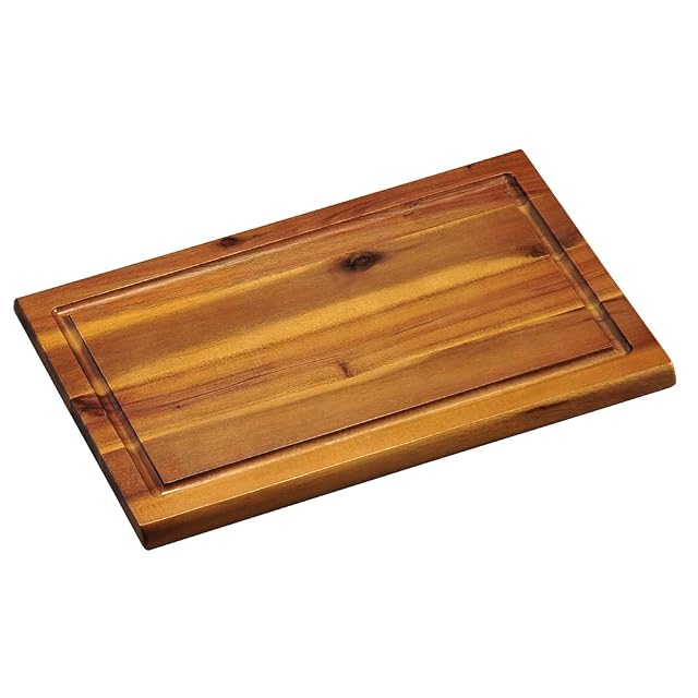Tabla de cortar de acacia Kesper 28180 con canal para jugos