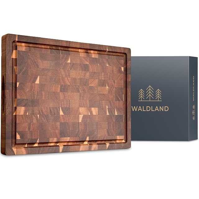 Tabla de cortar de acacia en veta de testa Waldland de 40 × 30 × 3 cm